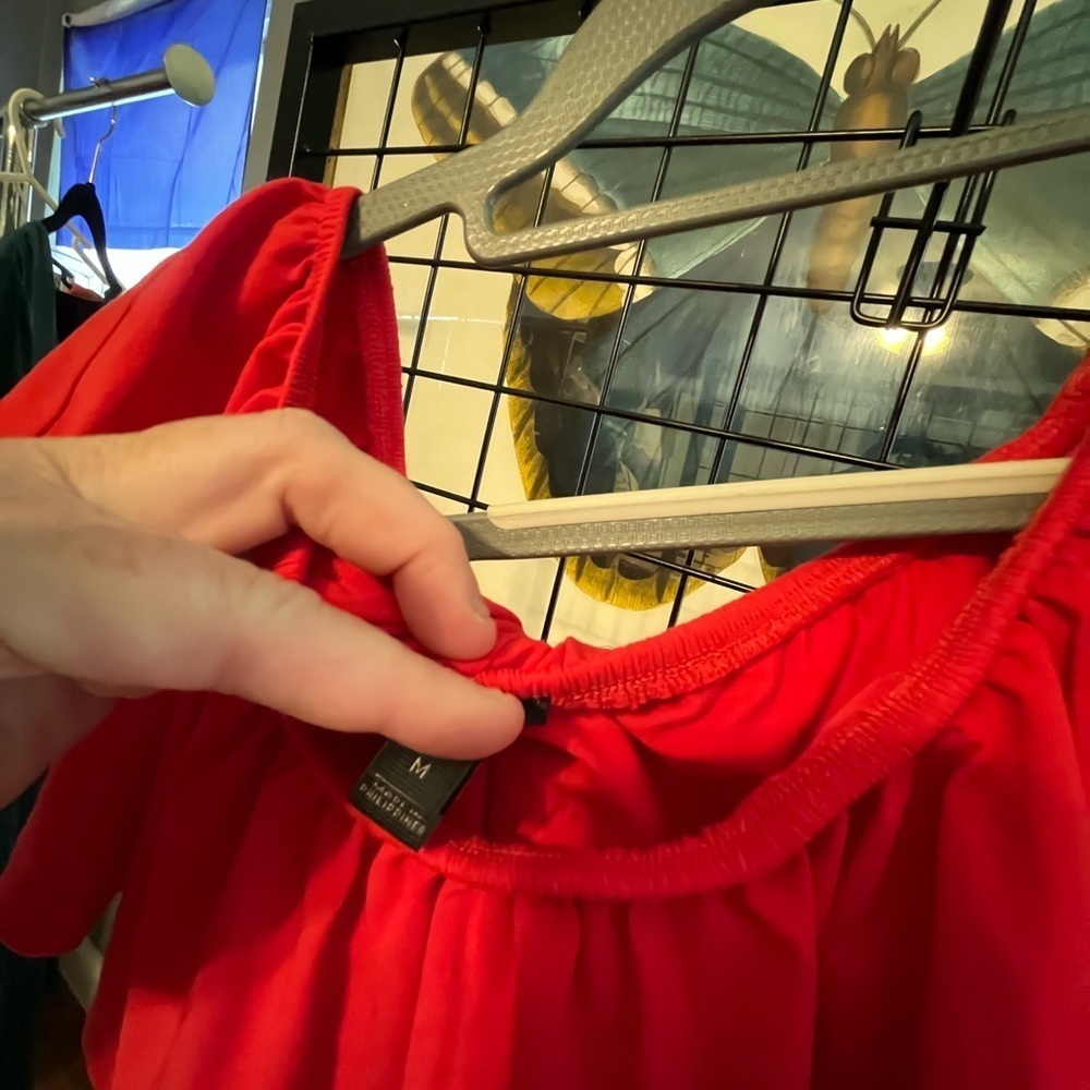 Red Ruffled Bodysuit - Picture 4 of 6